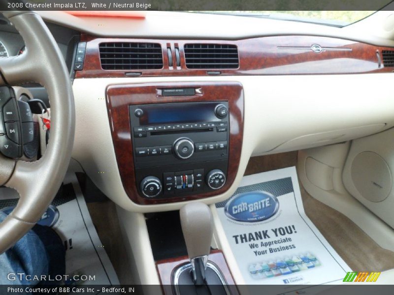 White / Neutral Beige 2008 Chevrolet Impala LTZ