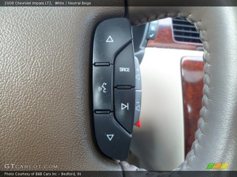 White / Neutral Beige 2008 Chevrolet Impala LTZ