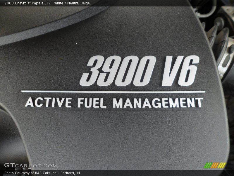 White / Neutral Beige 2008 Chevrolet Impala LTZ