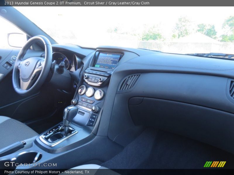 Circuit Silver / Gray Leather/Gray Cloth 2013 Hyundai Genesis Coupe 2.0T Premium