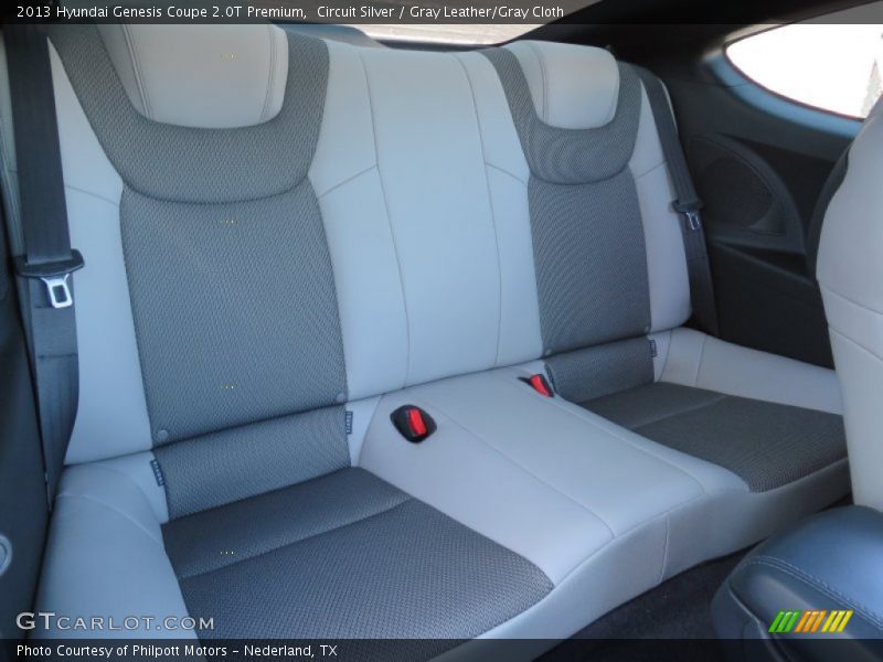 Circuit Silver / Gray Leather/Gray Cloth 2013 Hyundai Genesis Coupe 2.0T Premium