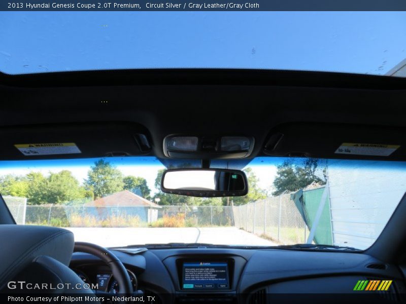 Circuit Silver / Gray Leather/Gray Cloth 2013 Hyundai Genesis Coupe 2.0T Premium