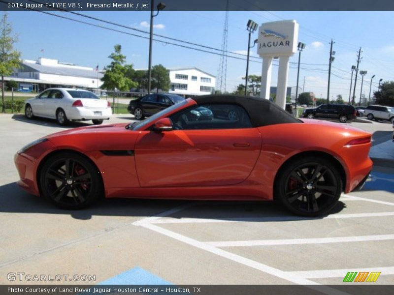 Firesand Metallic / Jet 2014 Jaguar F-TYPE V8 S