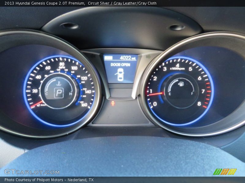 Circuit Silver / Gray Leather/Gray Cloth 2013 Hyundai Genesis Coupe 2.0T Premium