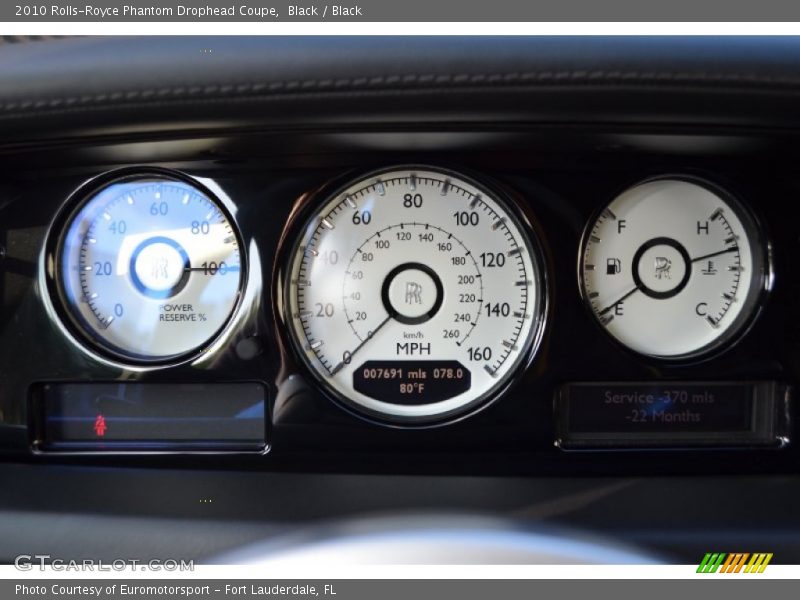  2010 Phantom Drophead Coupe Drophead Coupe Gauges