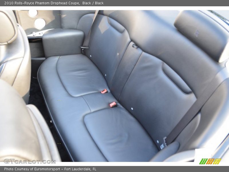 Rear Seat of 2010 Phantom Drophead Coupe