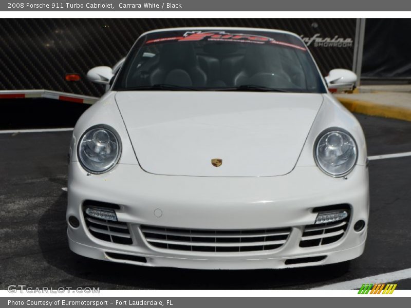 Carrara White / Black 2008 Porsche 911 Turbo Cabriolet