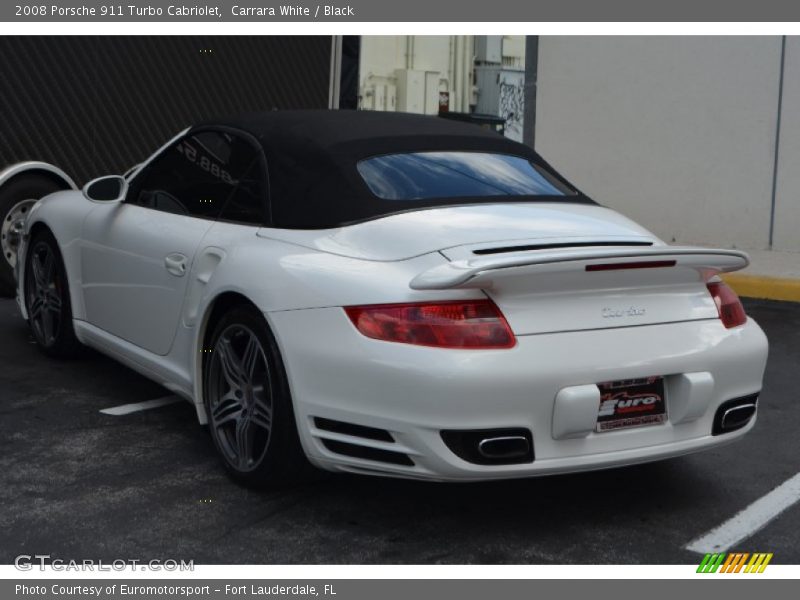 Carrara White / Black 2008 Porsche 911 Turbo Cabriolet