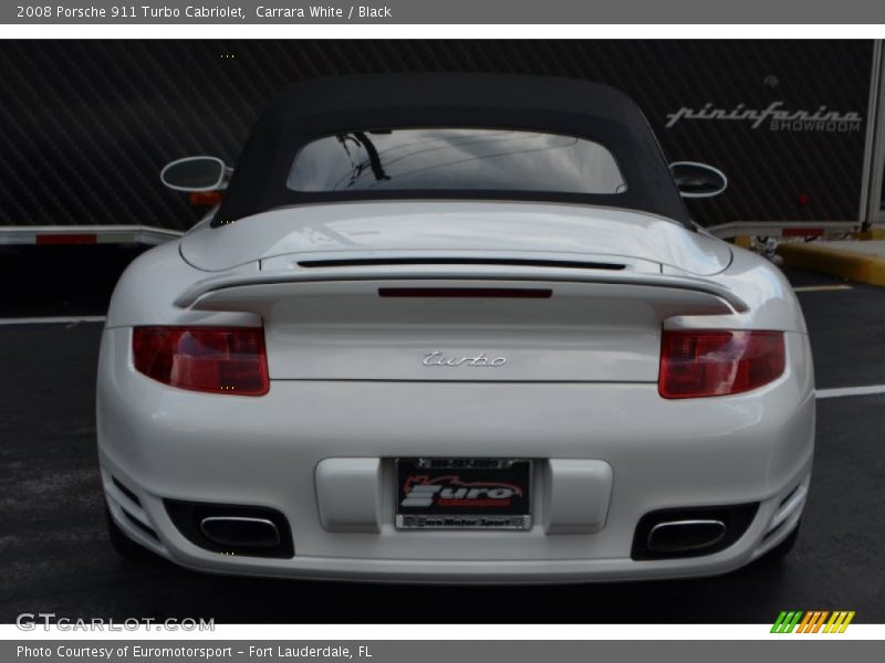 Carrara White / Black 2008 Porsche 911 Turbo Cabriolet
