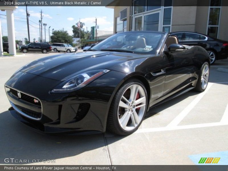 Ultimate Black Metallic / Camel 2014 Jaguar F-TYPE V8 S