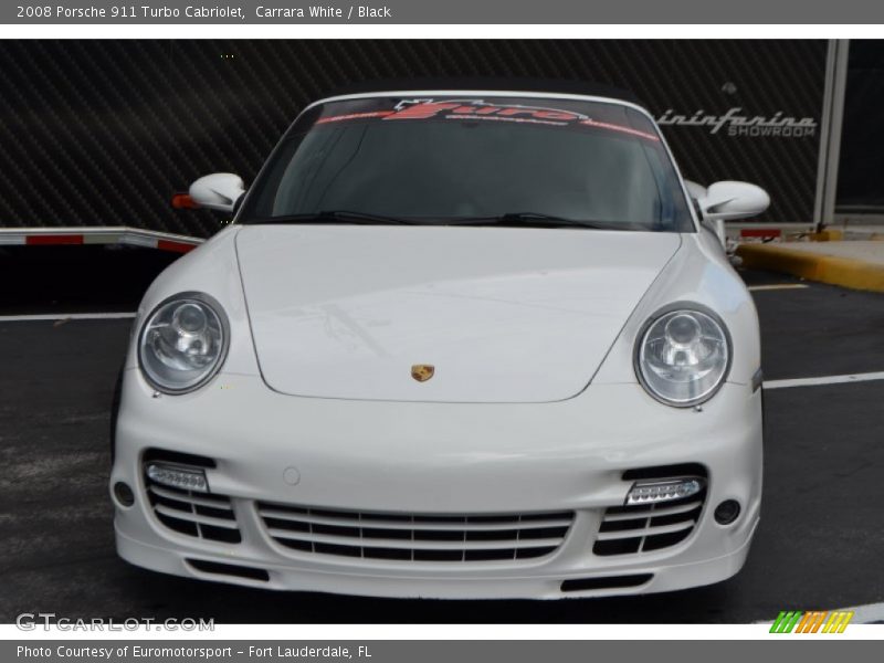 Carrara White / Black 2008 Porsche 911 Turbo Cabriolet