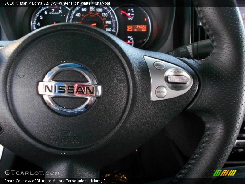 Winter Frost White / Charcoal 2010 Nissan Maxima 3.5 SV