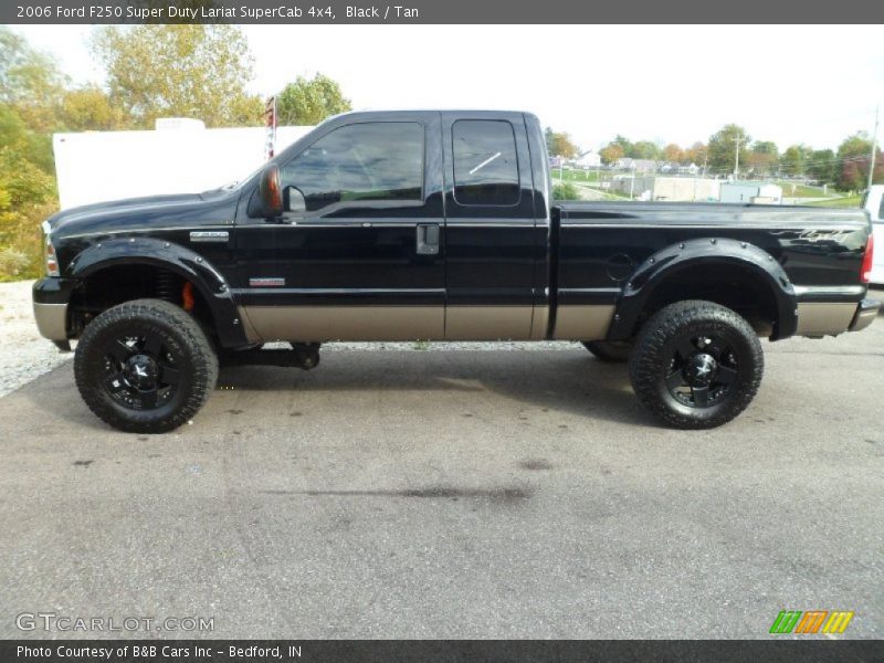 Black / Tan 2006 Ford F250 Super Duty Lariat SuperCab 4x4
