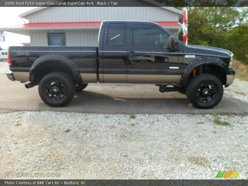 Black / Tan 2006 Ford F250 Super Duty Lariat SuperCab 4x4