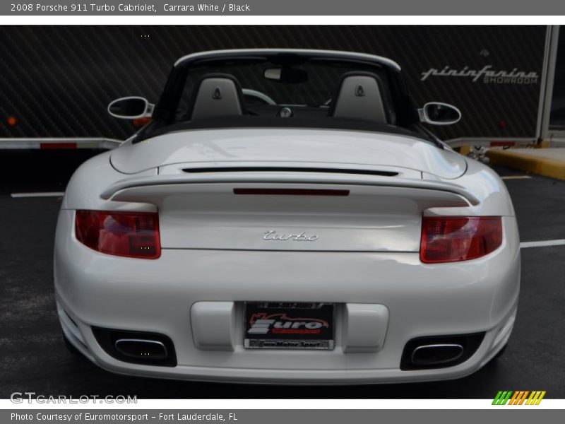 Carrara White / Black 2008 Porsche 911 Turbo Cabriolet