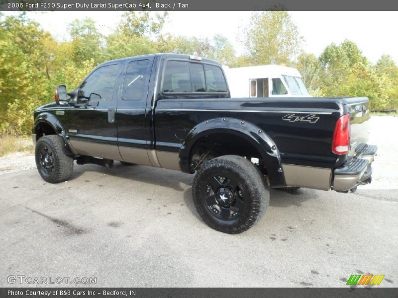 Black / Tan 2006 Ford F250 Super Duty Lariat SuperCab 4x4