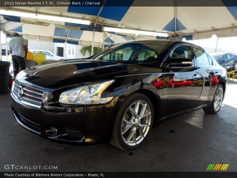 Crimson Black / Charcoal 2010 Nissan Maxima 3.5 SV