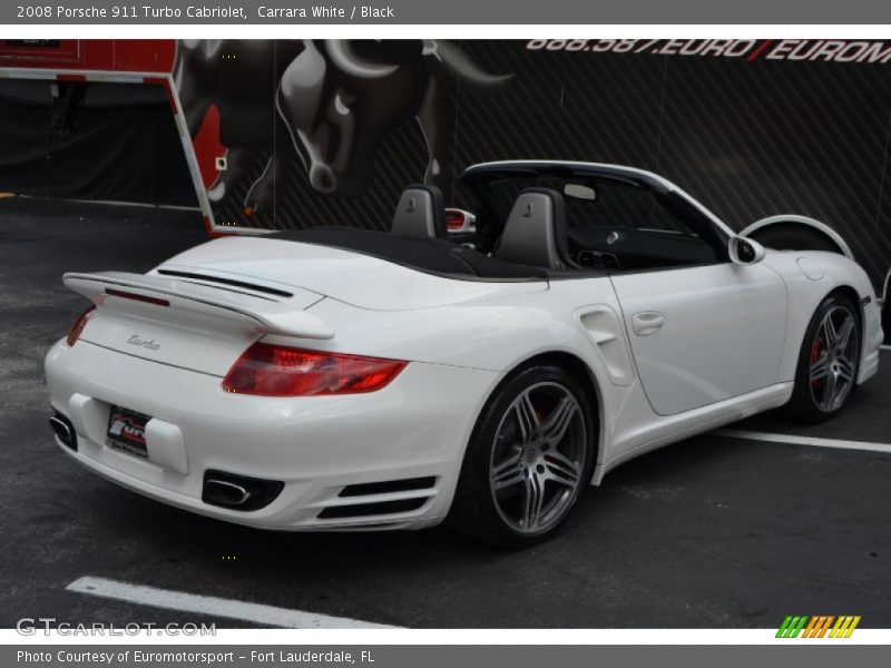 Carrara White / Black 2008 Porsche 911 Turbo Cabriolet