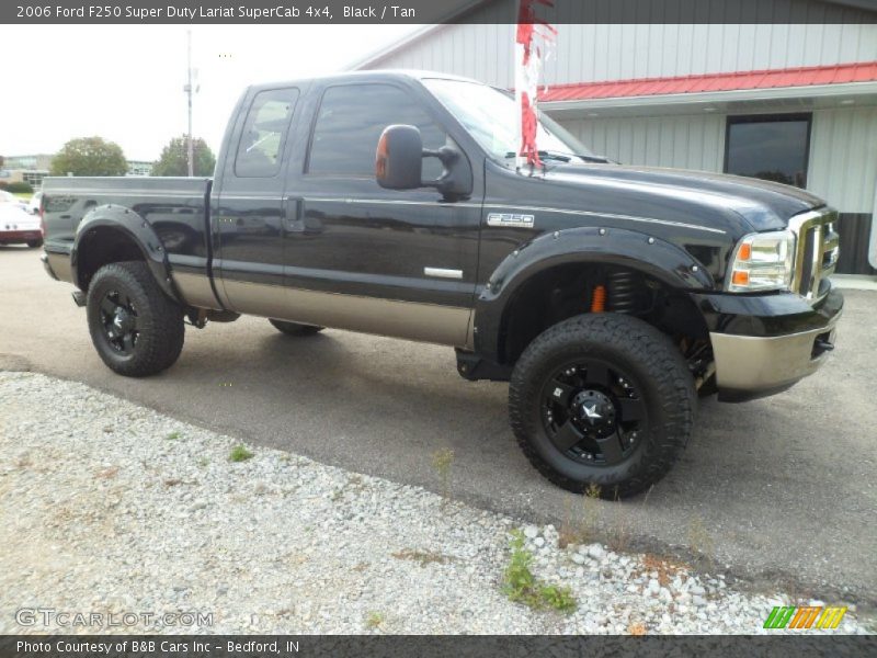 Black / Tan 2006 Ford F250 Super Duty Lariat SuperCab 4x4