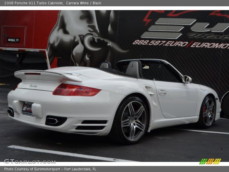 Carrara White / Black 2008 Porsche 911 Turbo Cabriolet