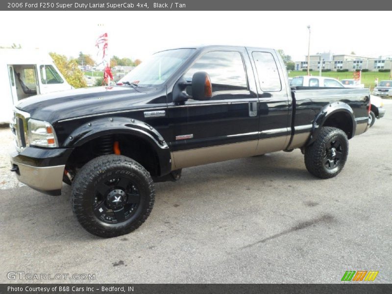 Black / Tan 2006 Ford F250 Super Duty Lariat SuperCab 4x4