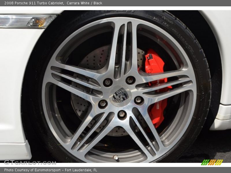 Carrara White / Black 2008 Porsche 911 Turbo Cabriolet