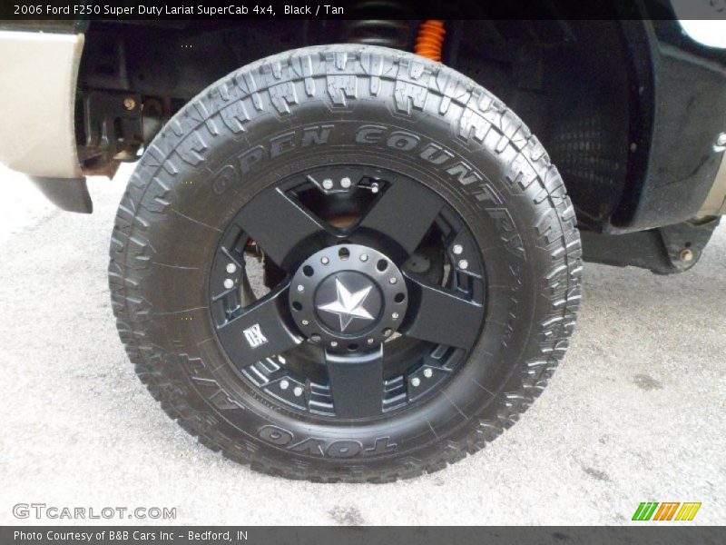 Black / Tan 2006 Ford F250 Super Duty Lariat SuperCab 4x4