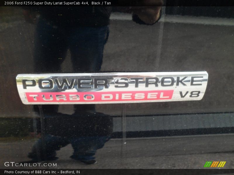 Black / Tan 2006 Ford F250 Super Duty Lariat SuperCab 4x4