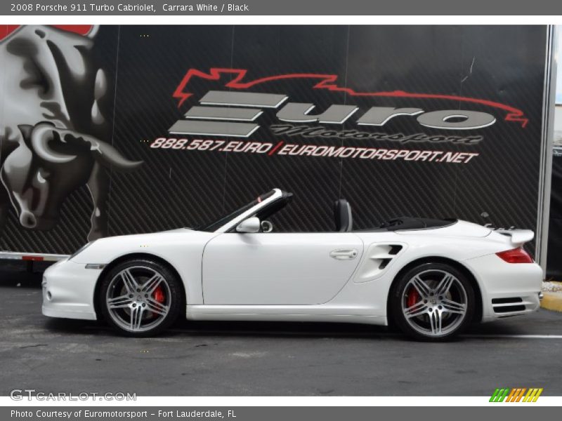 Carrara White / Black 2008 Porsche 911 Turbo Cabriolet