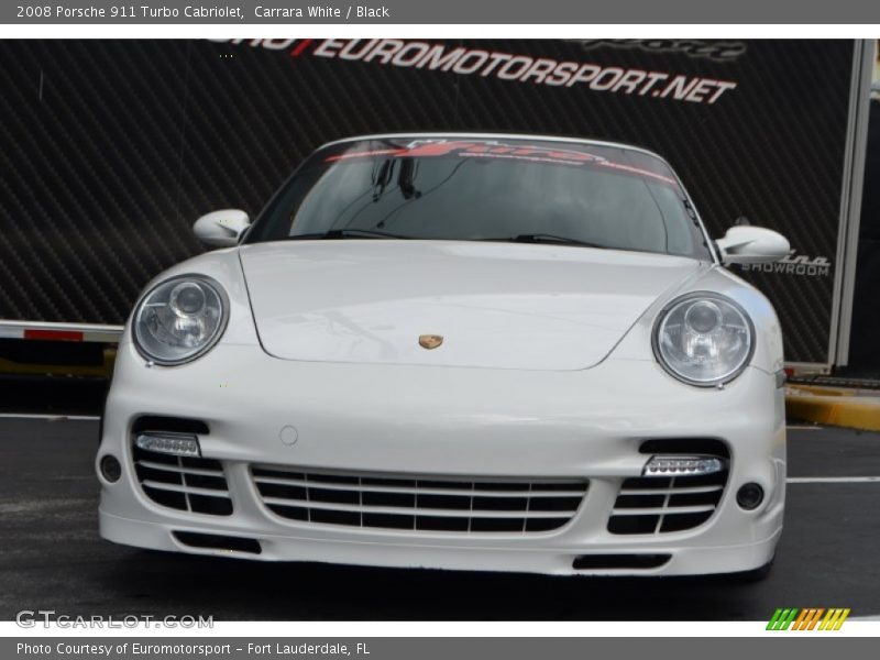 Carrara White / Black 2008 Porsche 911 Turbo Cabriolet