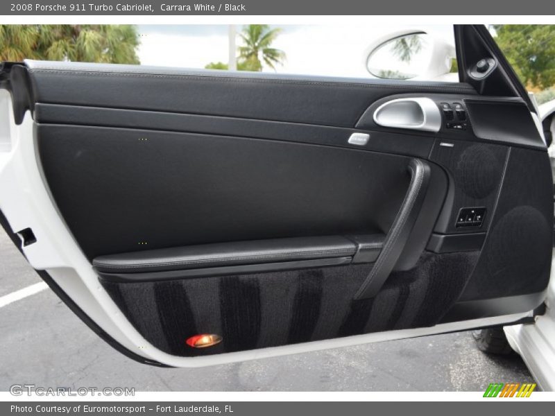 Carrara White / Black 2008 Porsche 911 Turbo Cabriolet