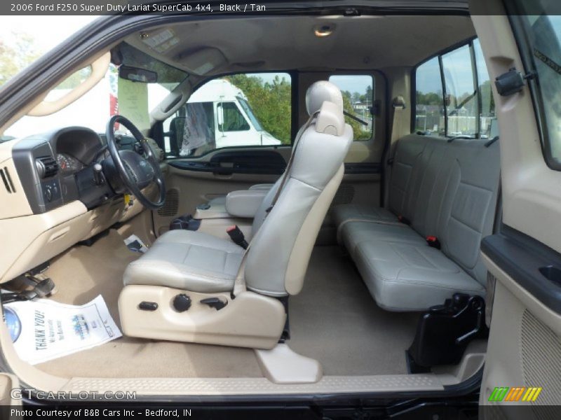 Black / Tan 2006 Ford F250 Super Duty Lariat SuperCab 4x4