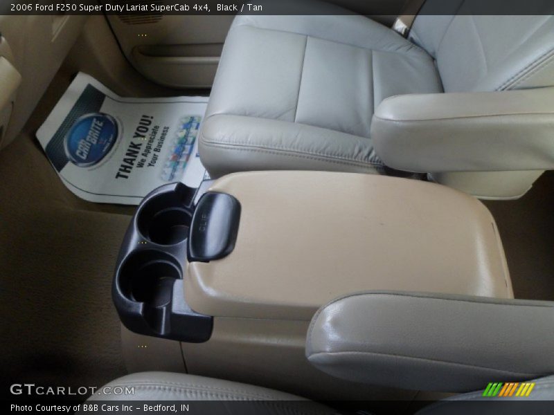 Black / Tan 2006 Ford F250 Super Duty Lariat SuperCab 4x4