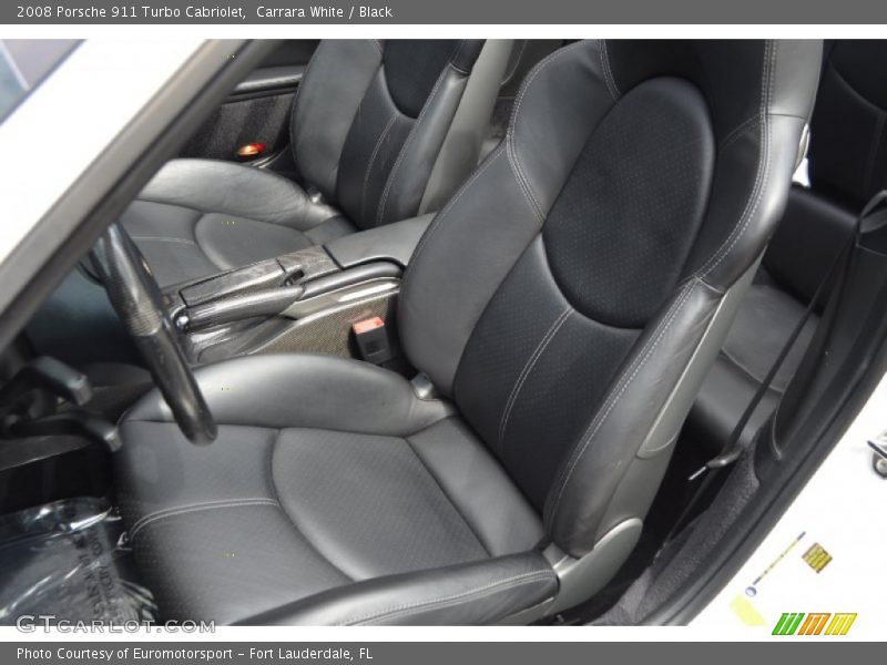 Carrara White / Black 2008 Porsche 911 Turbo Cabriolet