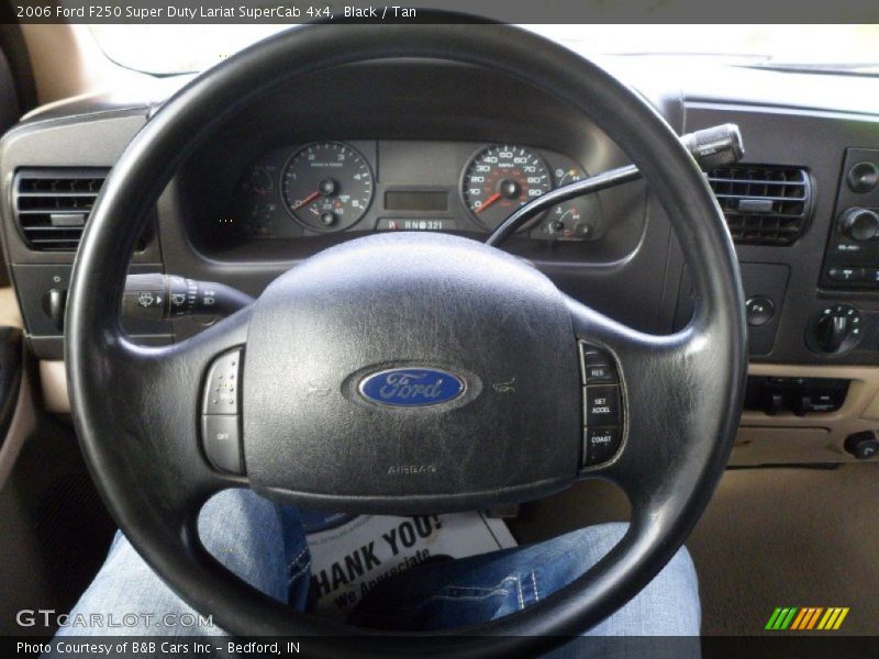 Black / Tan 2006 Ford F250 Super Duty Lariat SuperCab 4x4