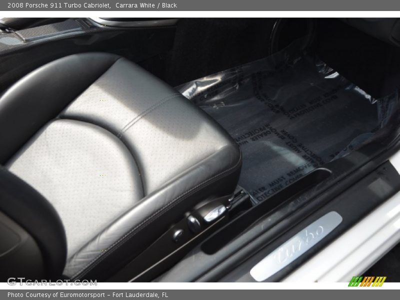 Carrara White / Black 2008 Porsche 911 Turbo Cabriolet