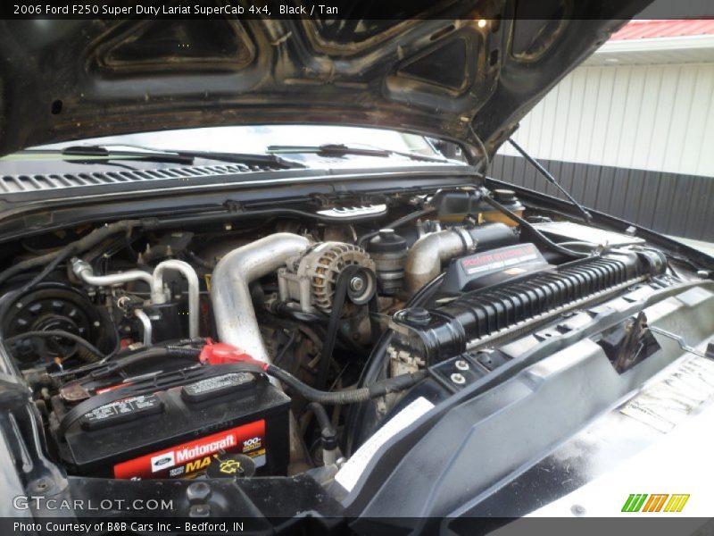 Black / Tan 2006 Ford F250 Super Duty Lariat SuperCab 4x4