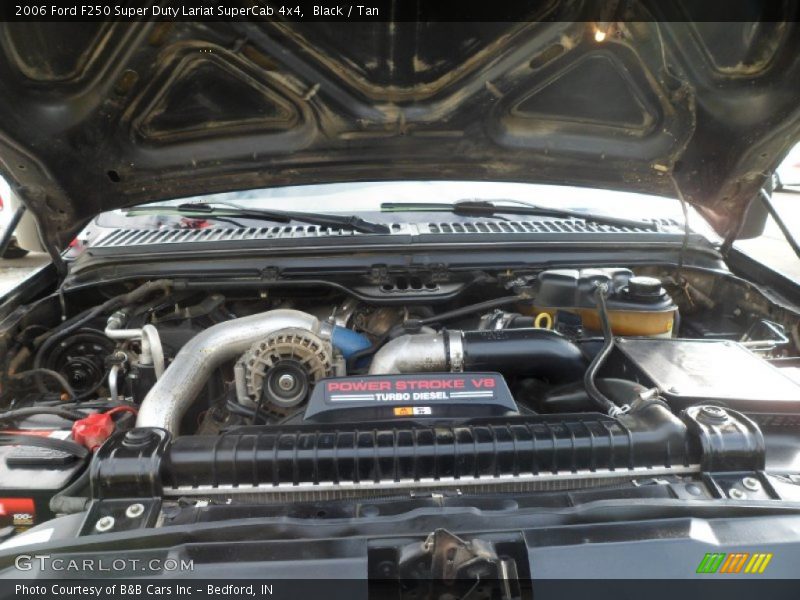 Black / Tan 2006 Ford F250 Super Duty Lariat SuperCab 4x4
