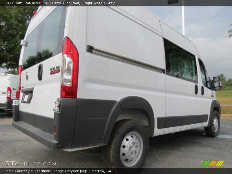 Bright White / Gray 2014 Ram ProMaster 1500 Cargo High Roof