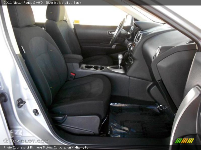 Silver Ice Metallic / Black 2011 Nissan Rogue S AWD