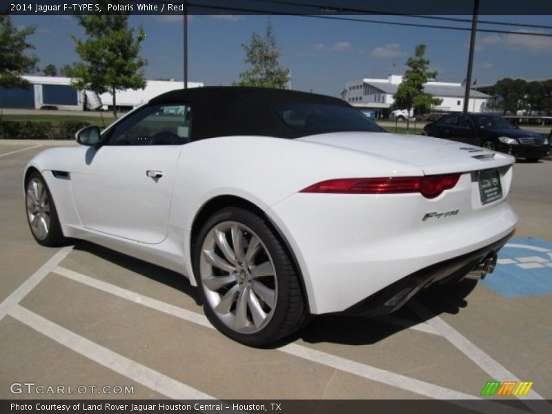 Polaris White / Red 2014 Jaguar F-TYPE S