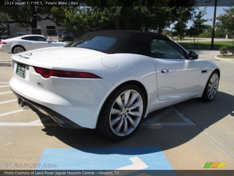 Polaris White / Red 2014 Jaguar F-TYPE S
