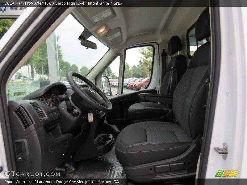 Bright White / Gray 2014 Ram ProMaster 1500 Cargo High Roof