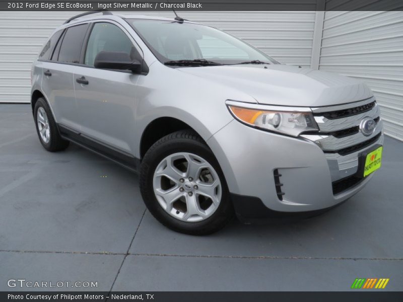 Ingot Silver Metallic / Charcoal Black 2012 Ford Edge SE EcoBoost