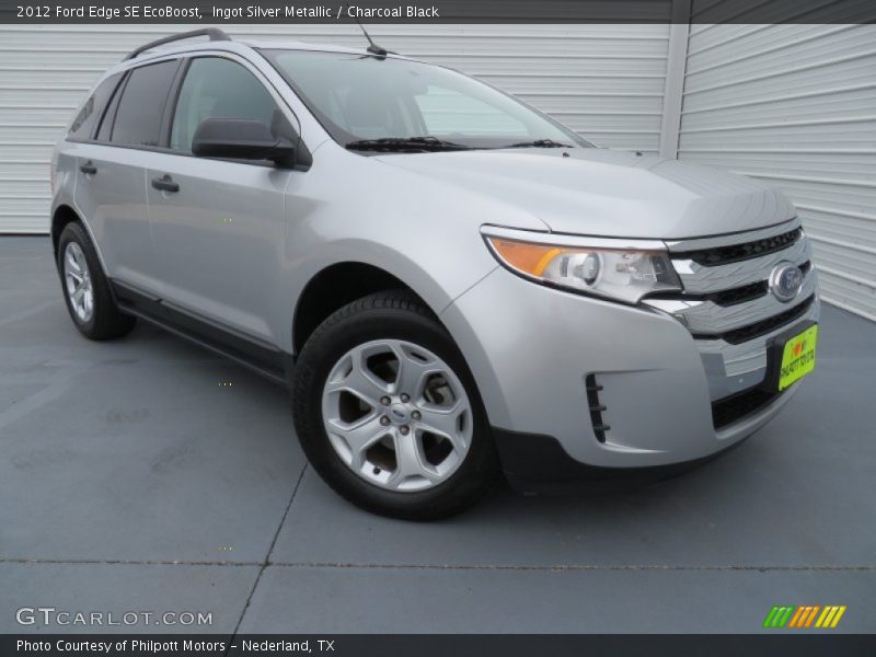 Ingot Silver Metallic / Charcoal Black 2012 Ford Edge SE EcoBoost