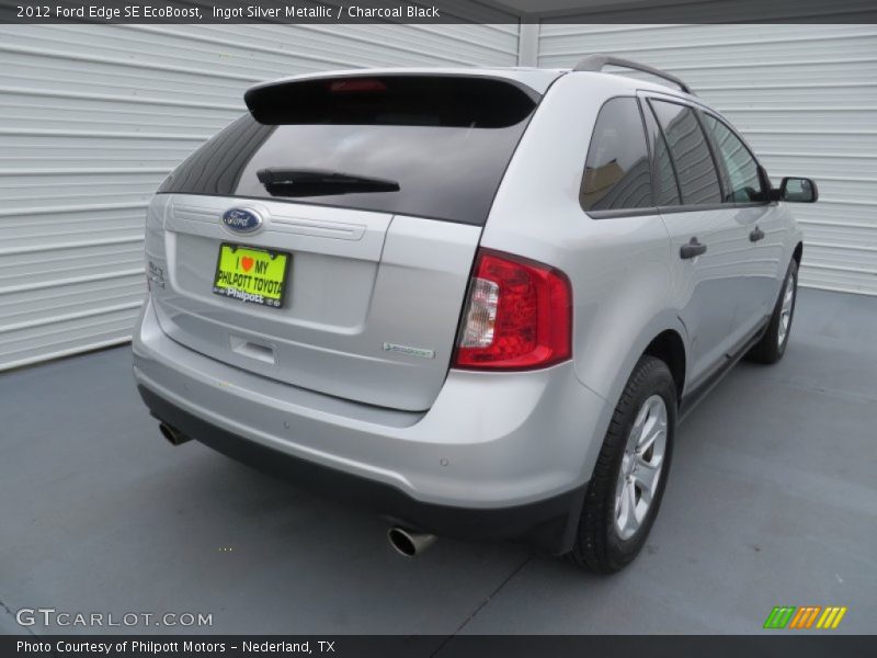 Ingot Silver Metallic / Charcoal Black 2012 Ford Edge SE EcoBoost