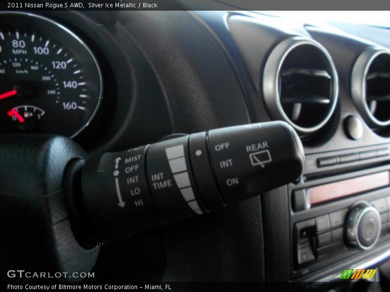Silver Ice Metallic / Black 2011 Nissan Rogue S AWD