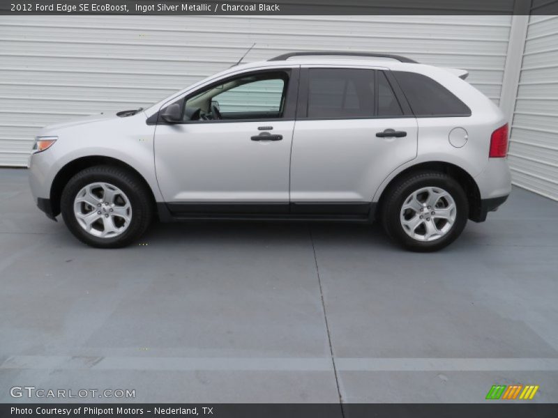 Ingot Silver Metallic / Charcoal Black 2012 Ford Edge SE EcoBoost