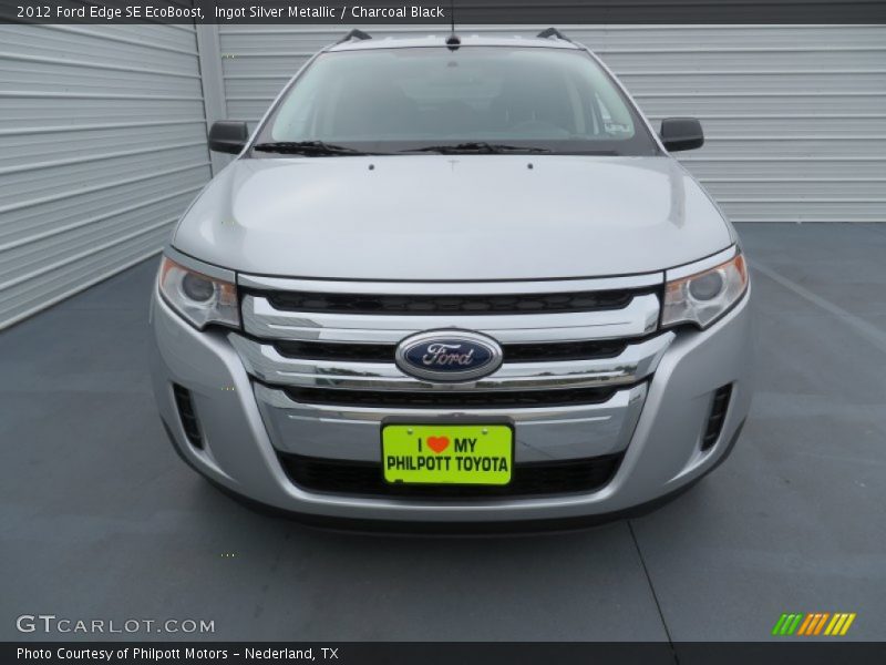 Ingot Silver Metallic / Charcoal Black 2012 Ford Edge SE EcoBoost