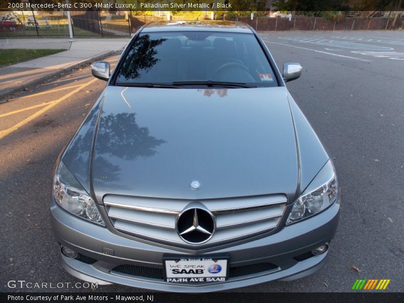 Palladium Silver Metallic / Black 2008 Mercedes-Benz C 300 4Matic Luxury